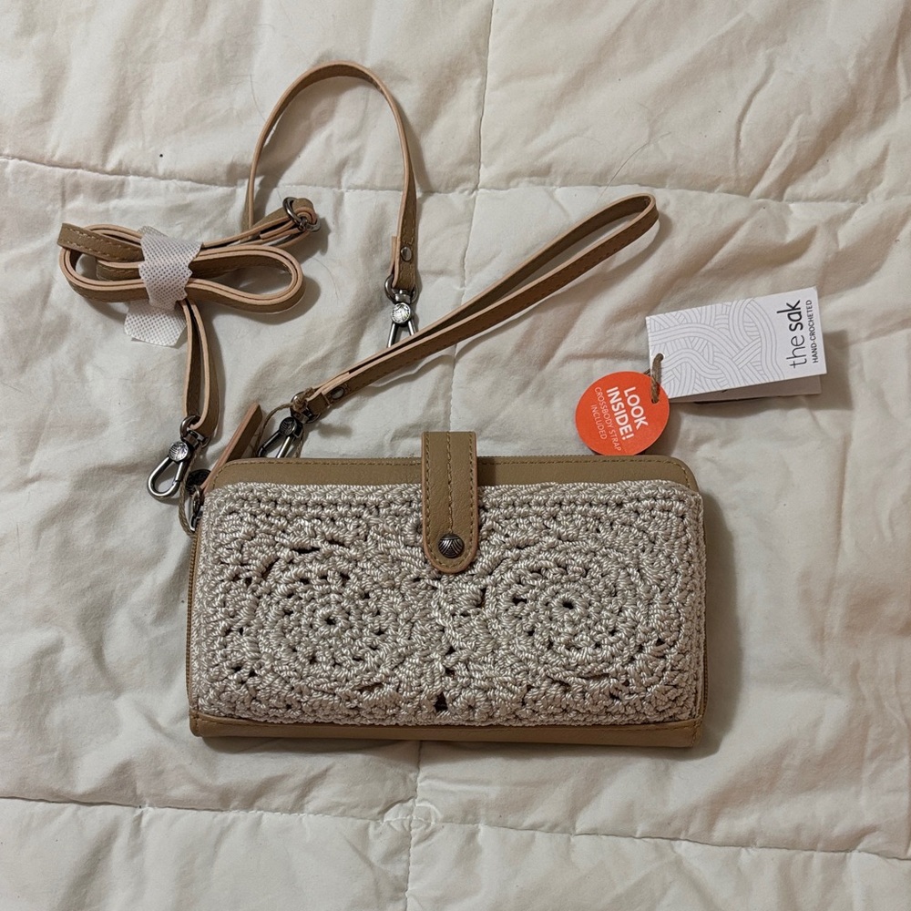 The Sak Brown Leather Crossbody Bag